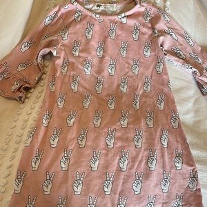 Monica + Andy peace sign dress size 3T